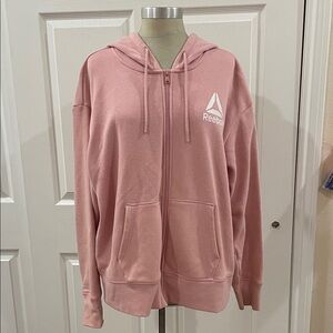 Reebok Blush Pink Hoodie with Logo